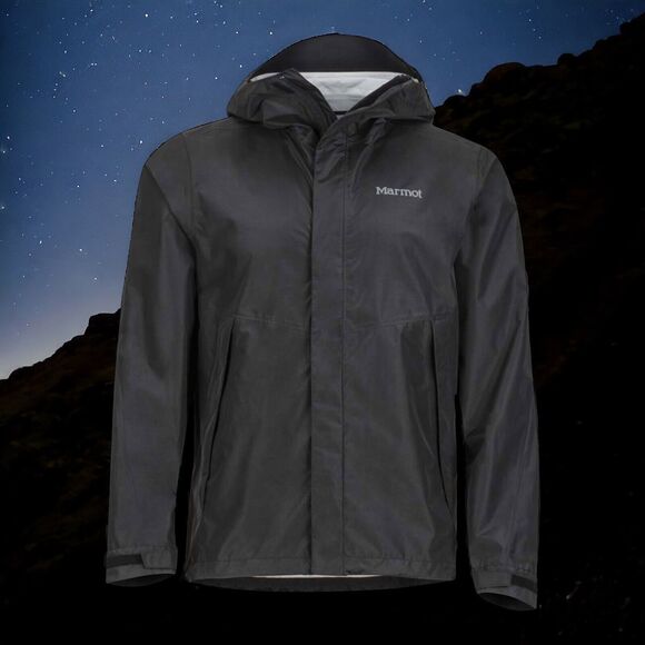 Marmot Mens Phoenix EvoDry Waterproof Jacket Size Medium Black Brand New